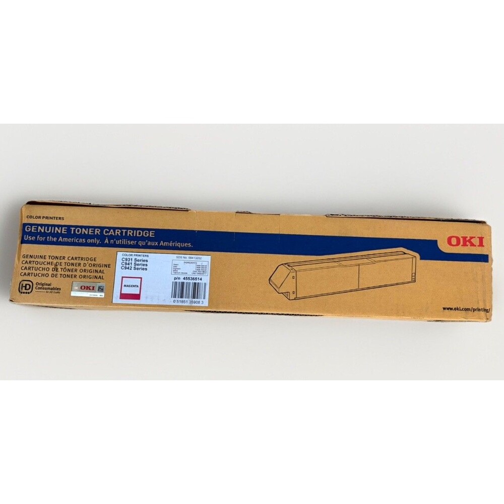 OKI 45536514 Magenta High Capacity Toner - C931, C941, C942 - Genuine OEM